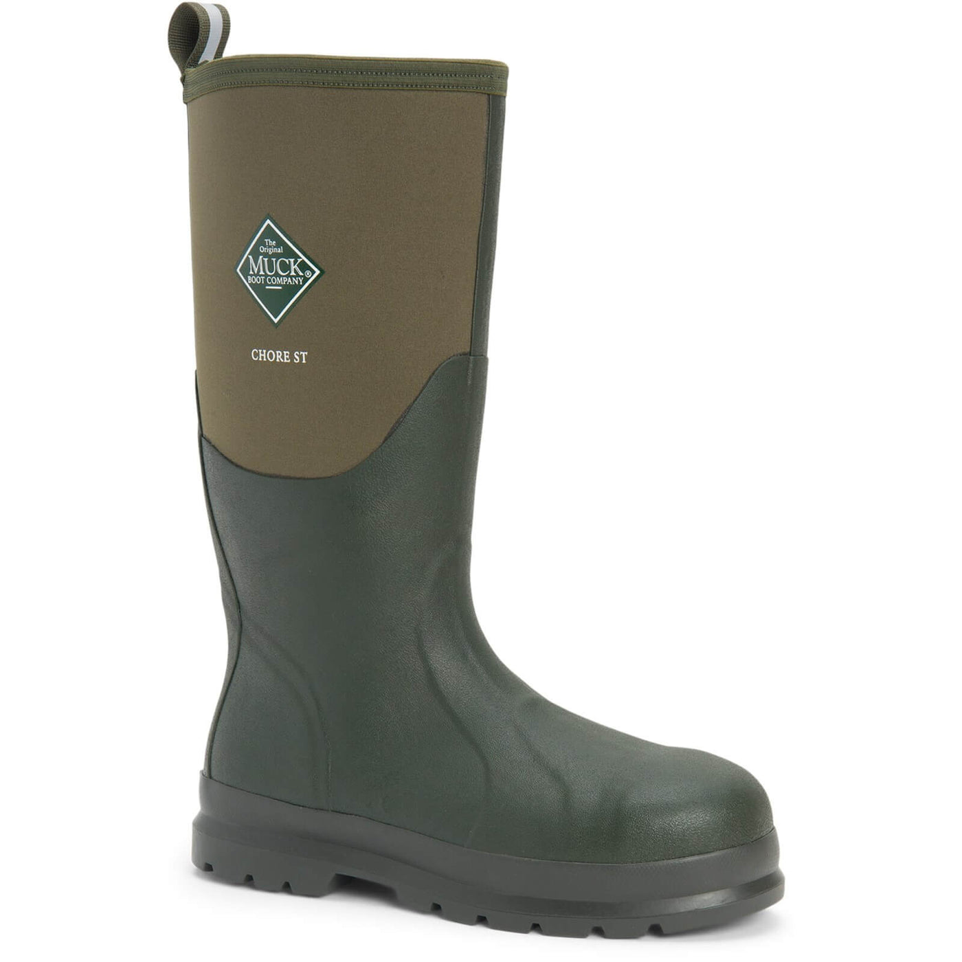 Muck Boots Chore Classic Steel Safety Wellington Boots Moss 1#colour_moss
