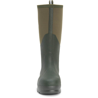 Muck Boots Chore Classic Steel Safety Wellington Boots Moss 3#colour_moss