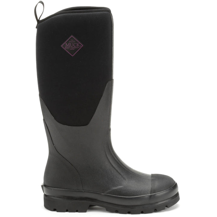 Muck Boots Chore Classic Tall Slip On Boots Black 6#colour_black