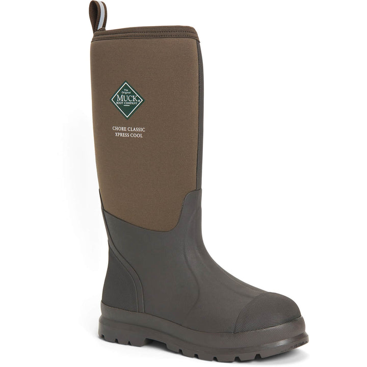 Muck Boots Chore Classic Tall Xpress Cool Wellies Bark 1#colour_bark