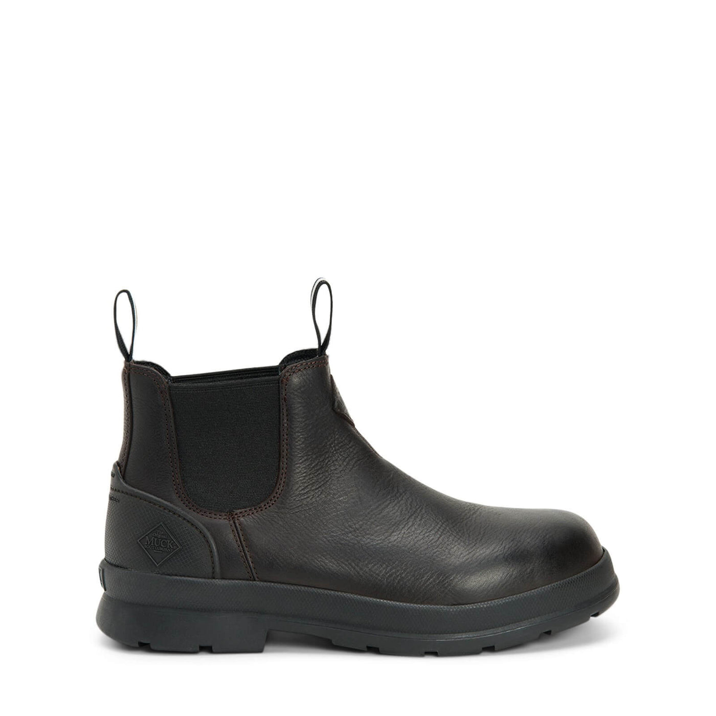 Muck Boots Chore Farm Leather Chelsea Boots Black Coffee 1#colour_black-coffee