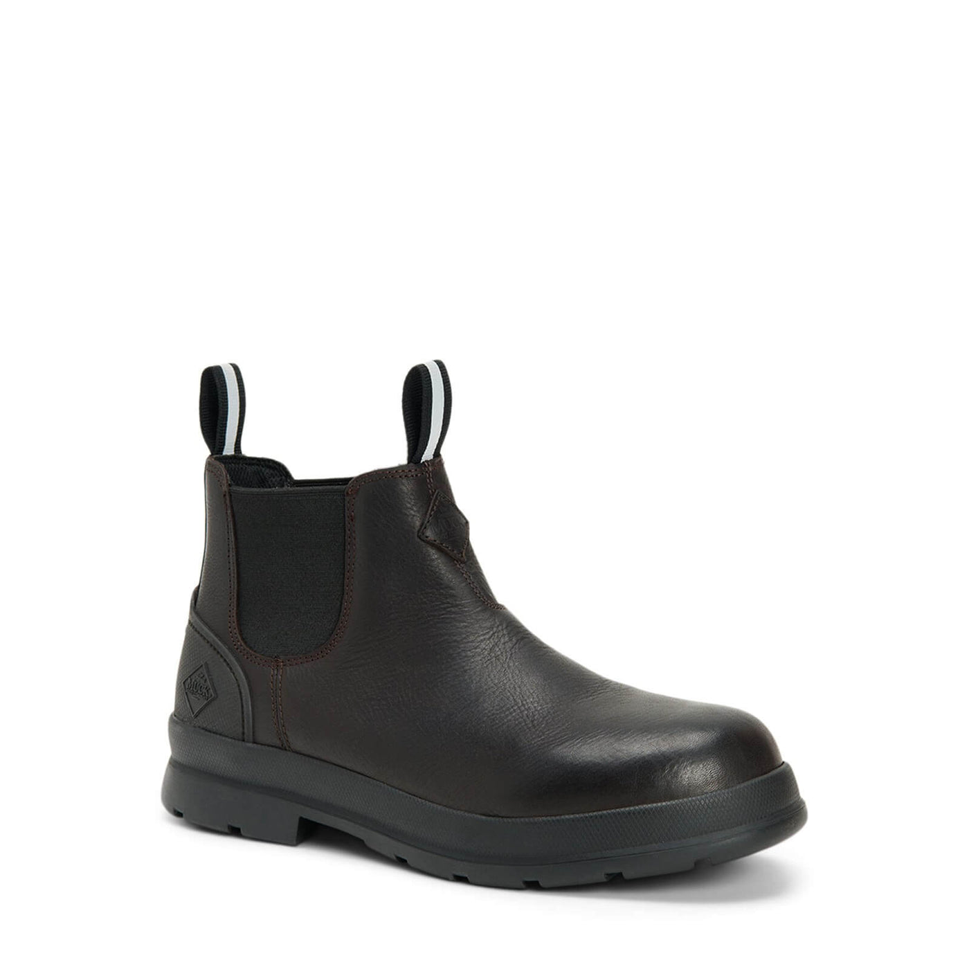 Muck Boots Chore Farm Leather Chelsea Boots Black Coffee 2#colour_black-coffee