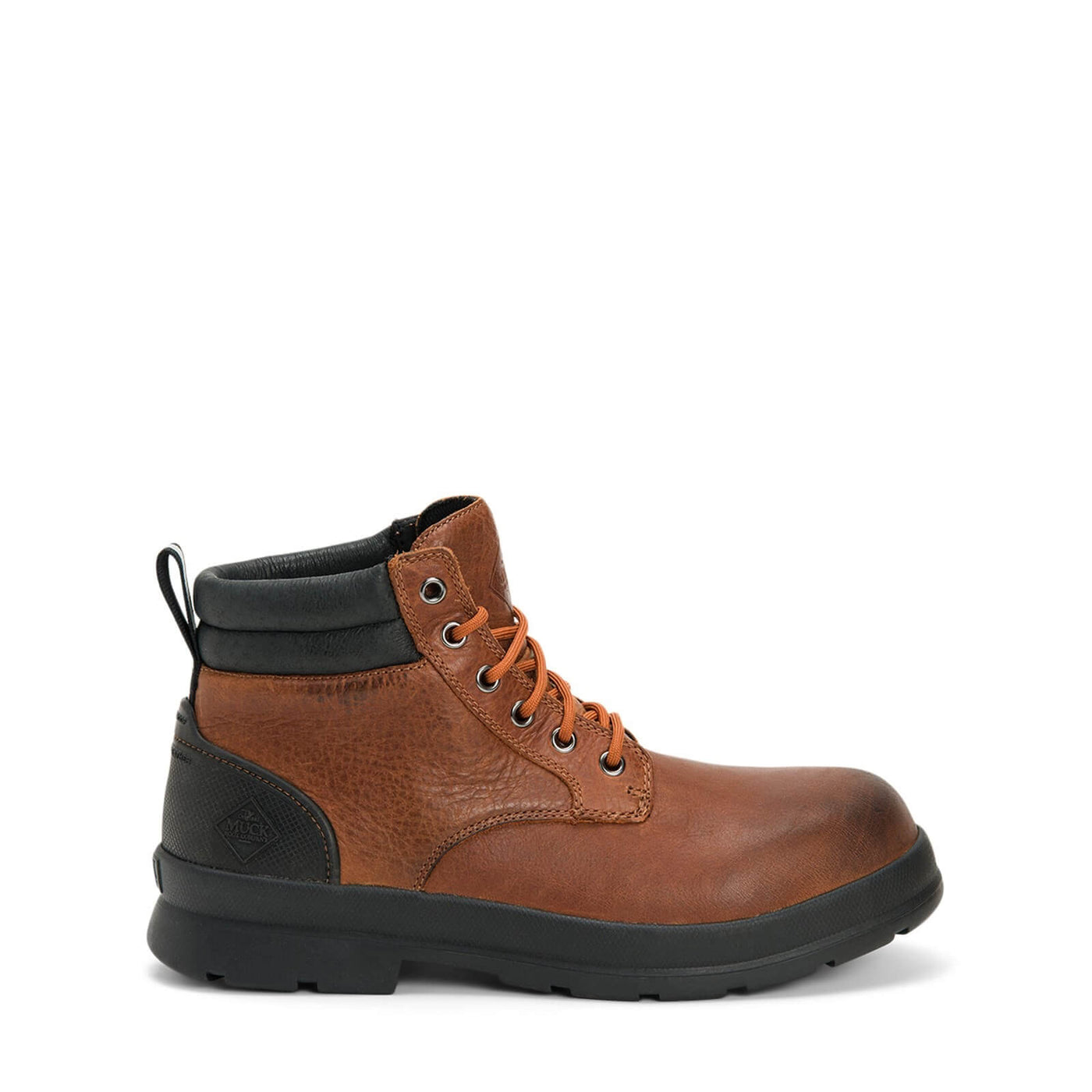 Muck Boots Chore Farm Leather Lace Up Boots Caramel 1#colour_caramel