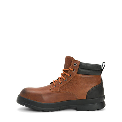 Muck Boots Chore Farm Leather Lace Up Boots Caramel 3#colour_caramel
