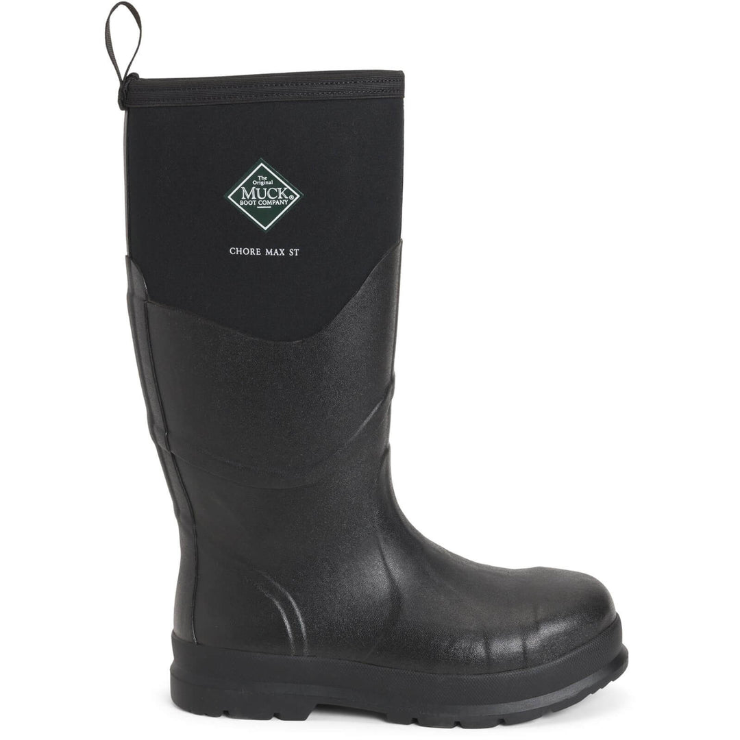 Muck Boots Chore Max S5 Safety Wellies Black 5#colour_black