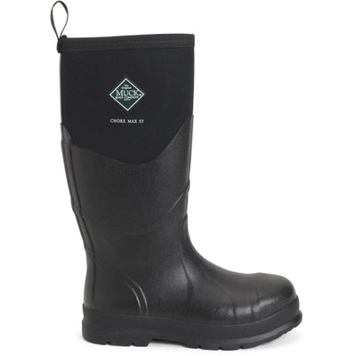 Muck Boots Chore Max S5 Safety Wellies Black 5#colour_black
