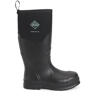 Muck Boots Chore Max S5 Safety Wellies Black 8#colour_black