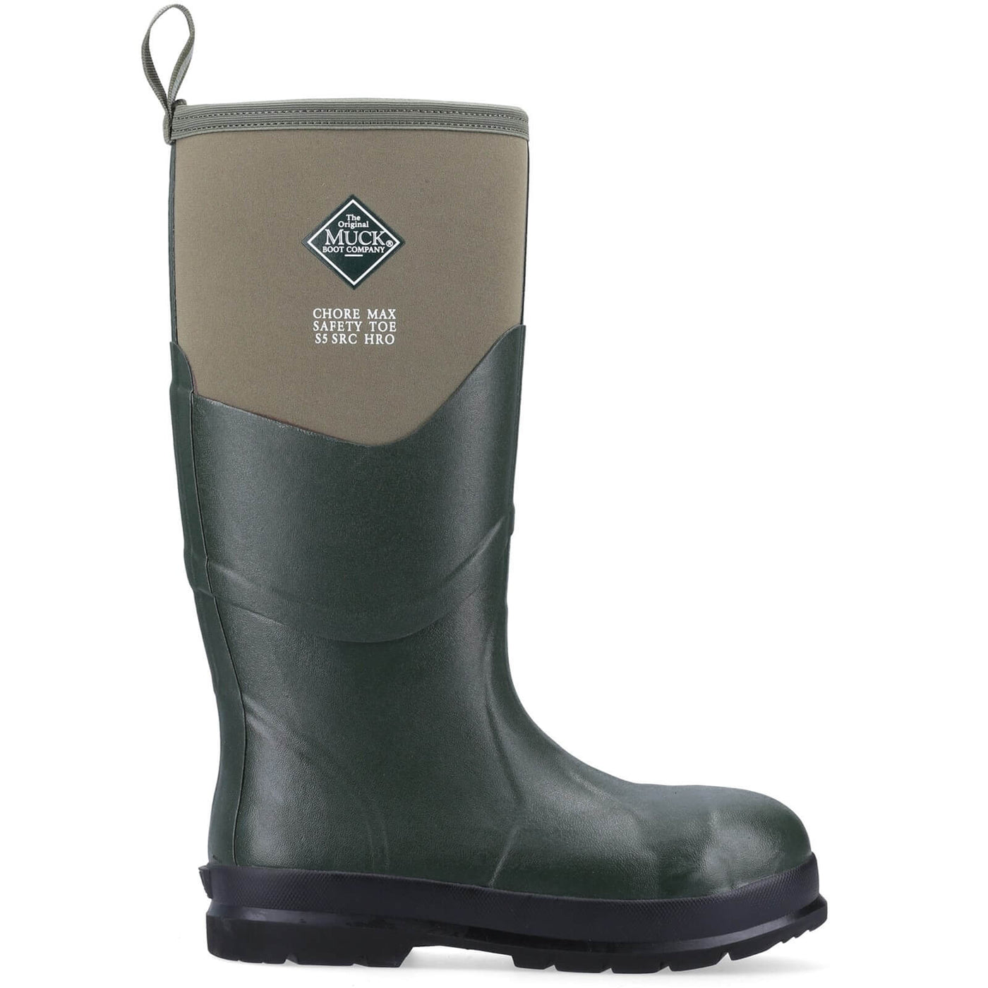 Muck Boots Chore Max S5 Safety Wellies Moss 5#colour_moss