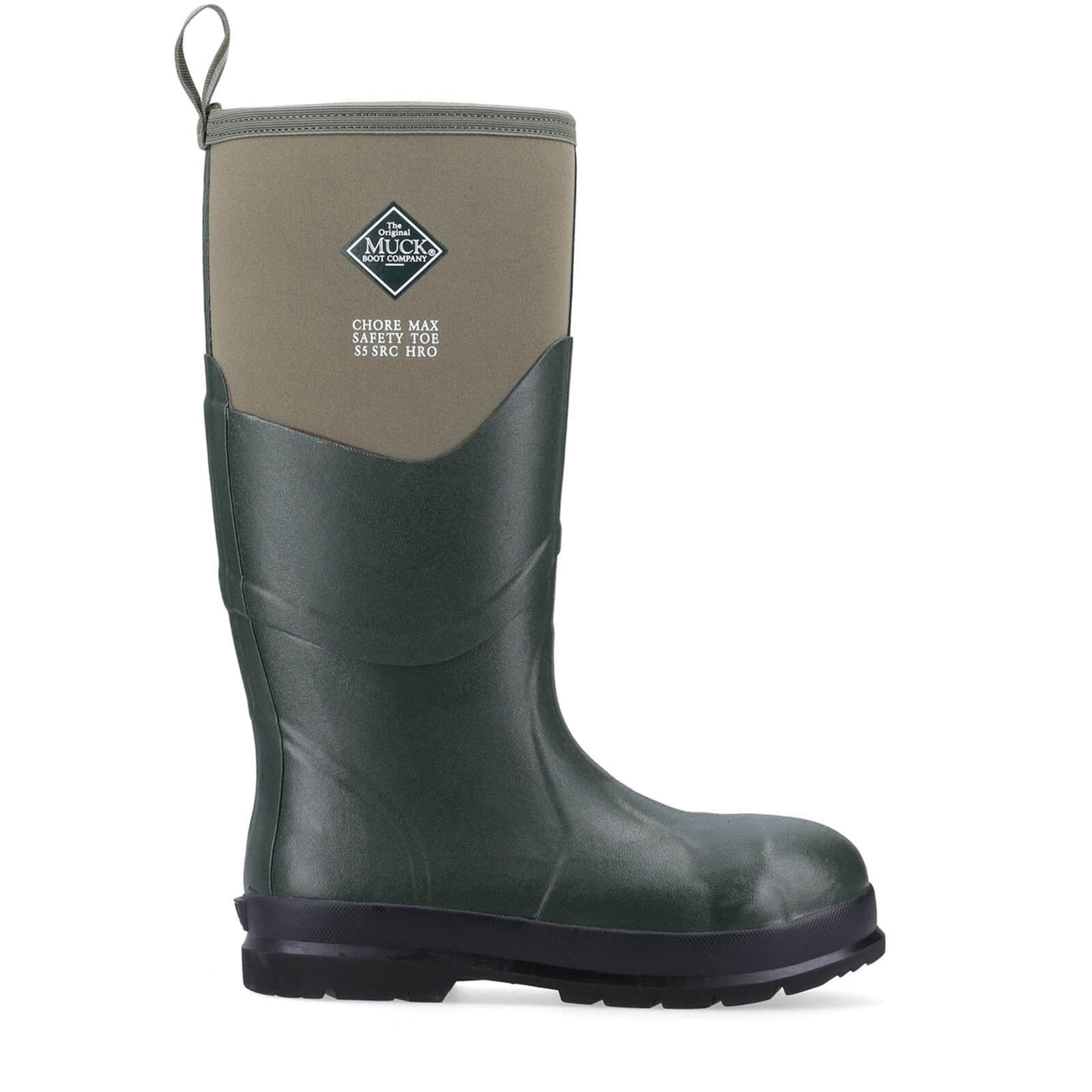 Muck Boots Chore Max S5 Safety Wellies Moss 8#colour_moss-army-green