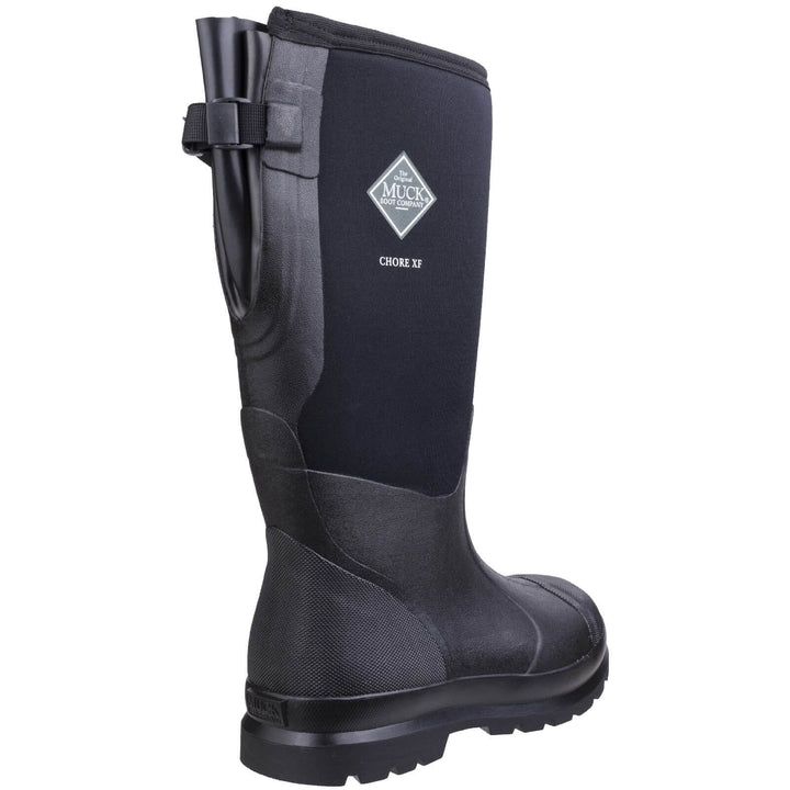 Muck Boots Chore XF Gusset Classic Work Wellingtons Black 2#colour_black