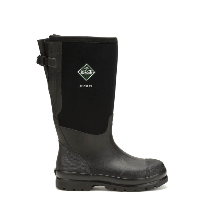 Muck Boots Chore XF Gusset Classic Work Wellingtons Black 5#colour_black