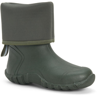 Muck Boots Edgewater Hi Patterned Wellies Moss 5#colour_moss