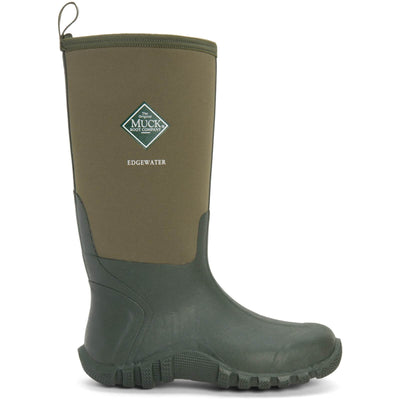 Muck Boots Edgewater Hi Patterned Wellies Moss 6#colour_moss