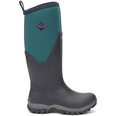 Muck Boots MB Arctic Sport II Tall Wellies Navy/Spruce 5#colour_navy-spruce