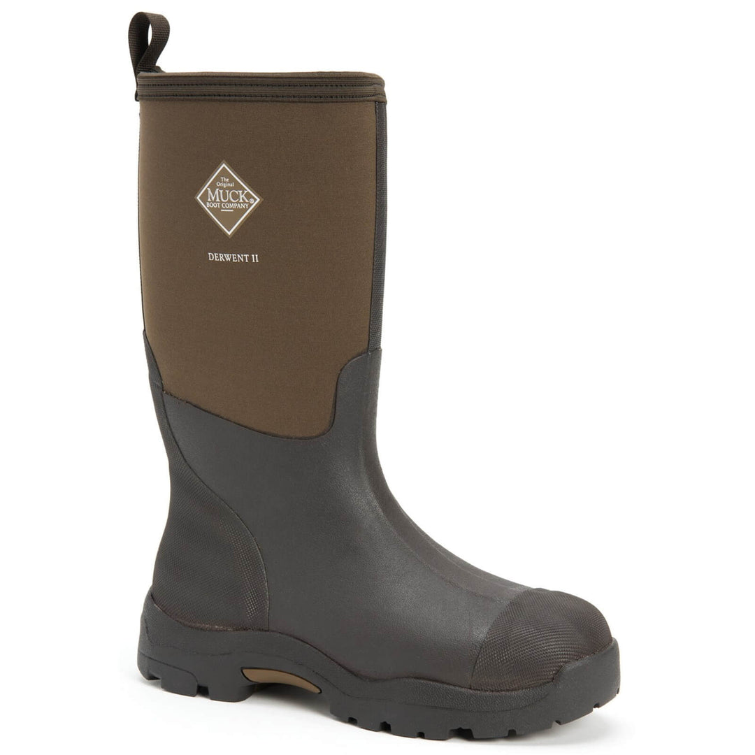 Muck Boots MB Derwent II Slip On Boots Black/Bark 1#colour_black-bark