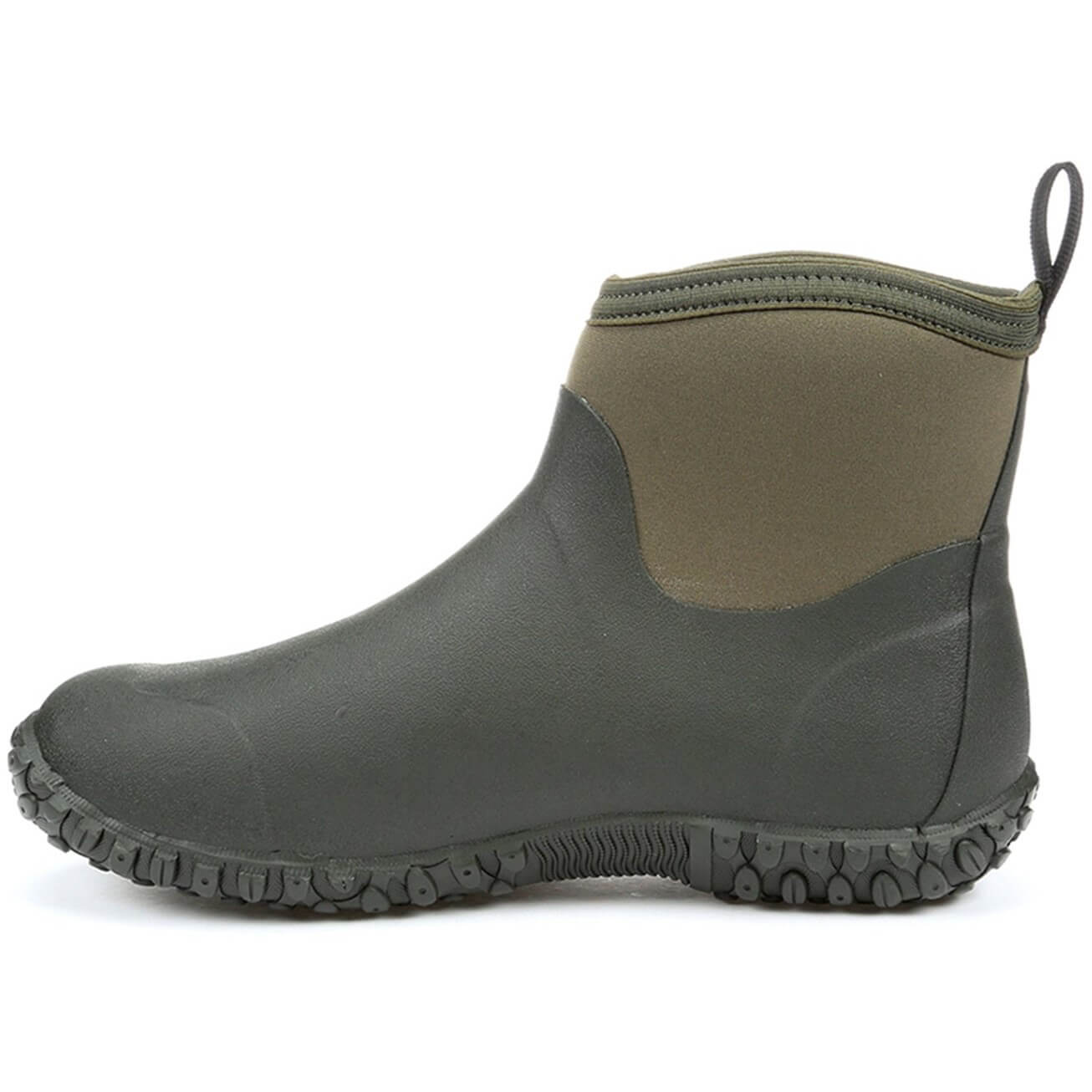 Muck Boots Muckster II Ankle All Purpose Lightweight Shoes Black/Moss 7#colour_black-moss
