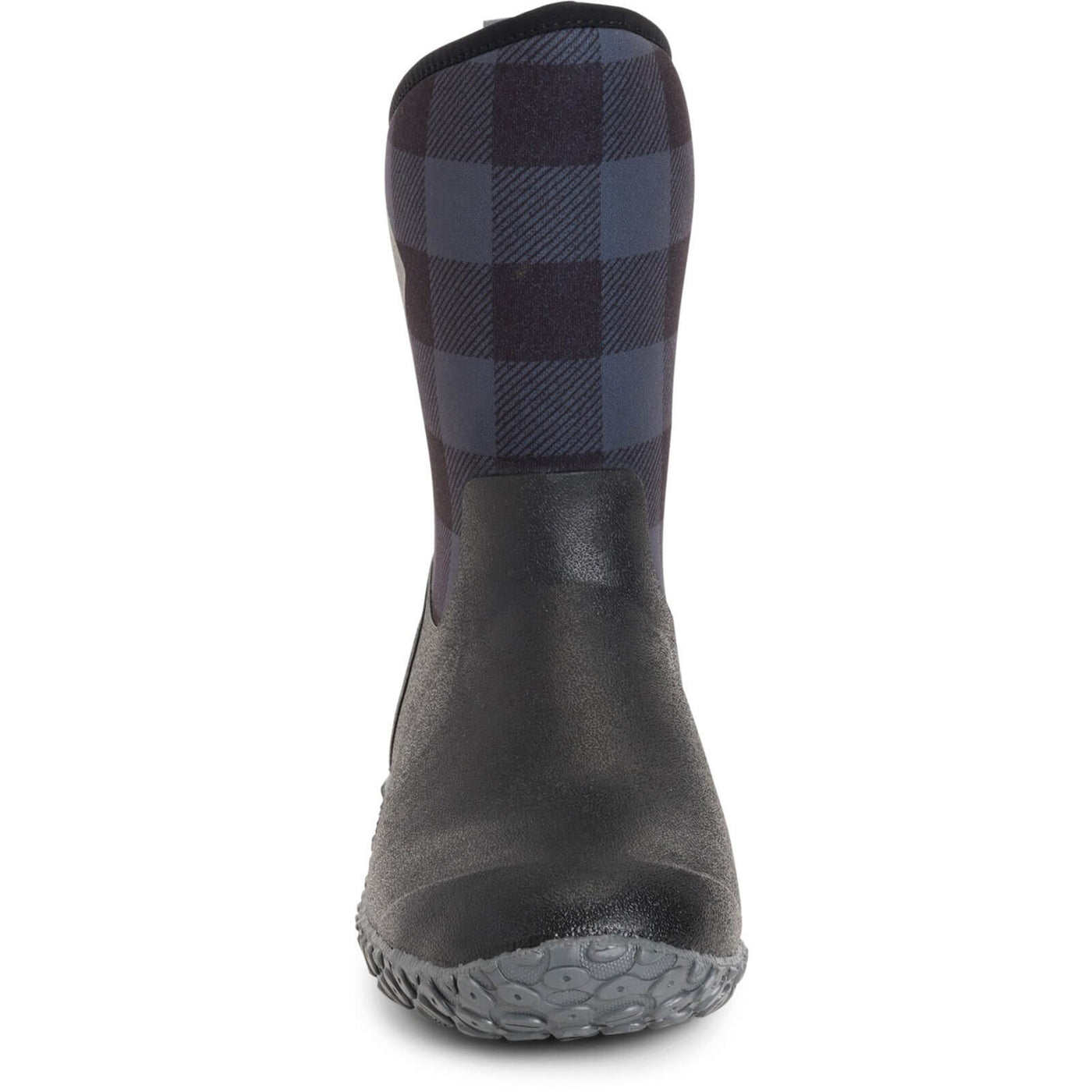 Muck Boots Muckster II Mid Wellington Boots Black/Grey Plaid 3#colour_black-grey-plaid