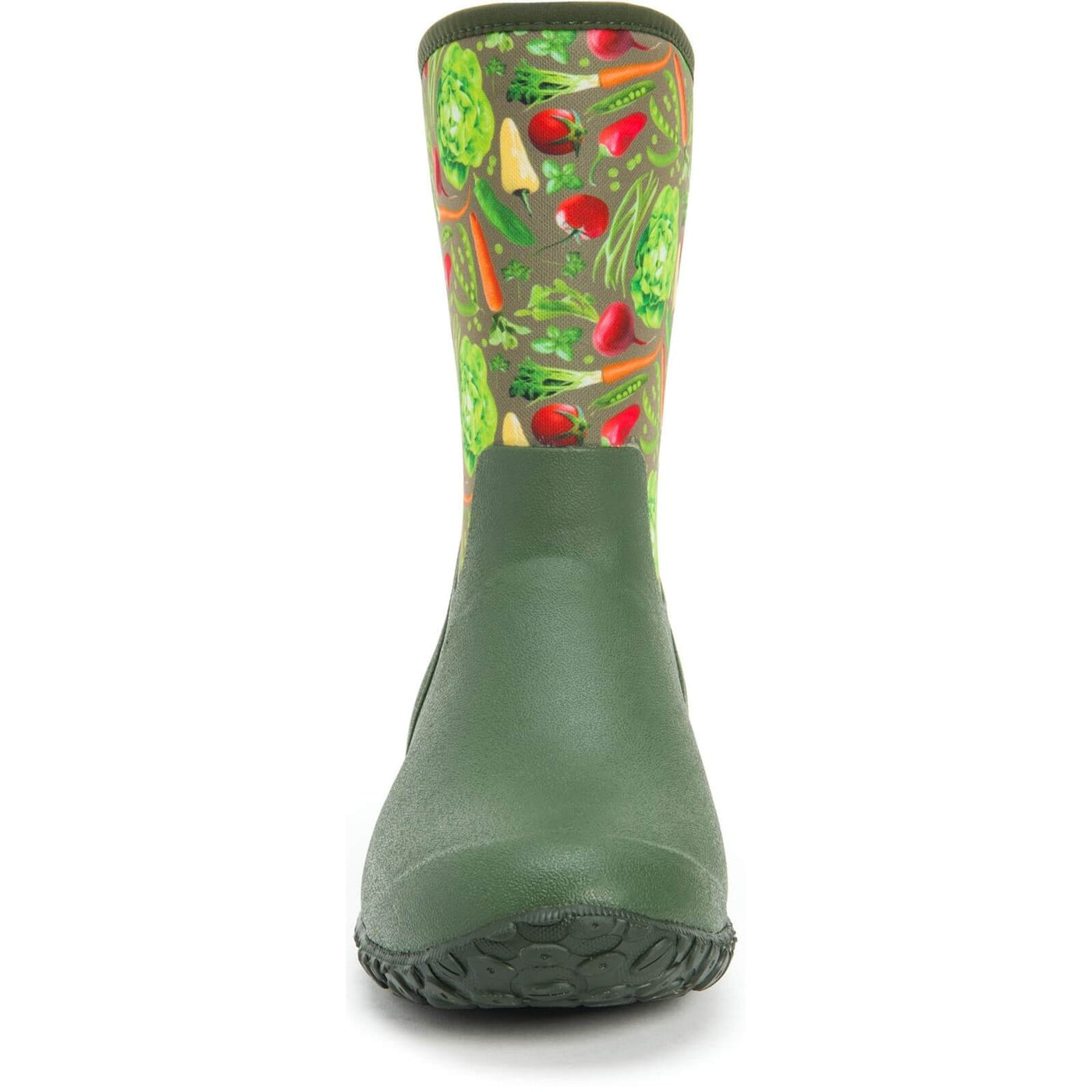 Muck Boots Muckster II Slip On Short Boots Green Veggie Print 3#colour_green-veggie-print