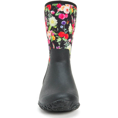 Muck Boots Muckster II Slip On Short Boots Night Floral 3#colour_night-floral