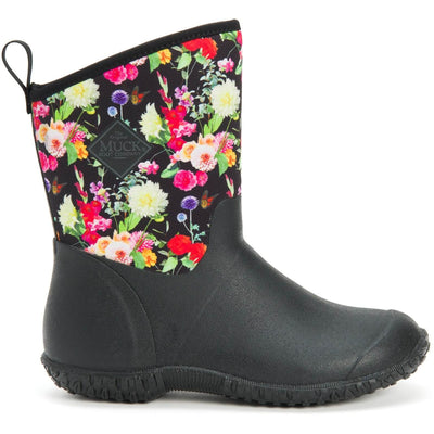 Muck Boots Muckster II Slip On Short Boots Night Floral 6#colour_night-floral