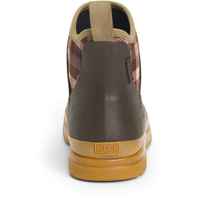 Muck Boots Originals Ankle Wellies Brown/Plaid/Gum 2#colour_brown-plaid-gum