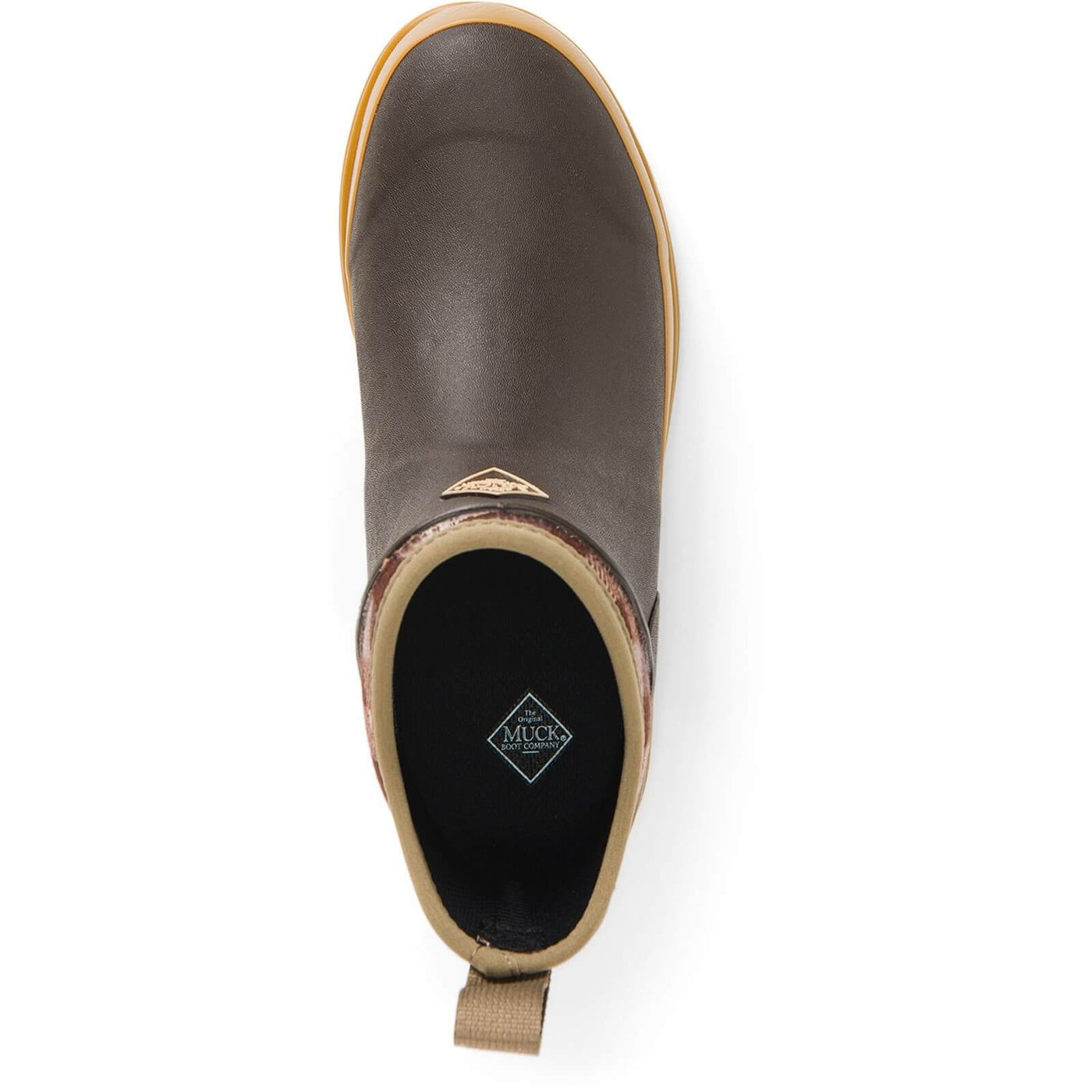 Muck Boots Originals Ankle Wellies Brown/Plaid/Gum 6#colour_brown-plaid-gum