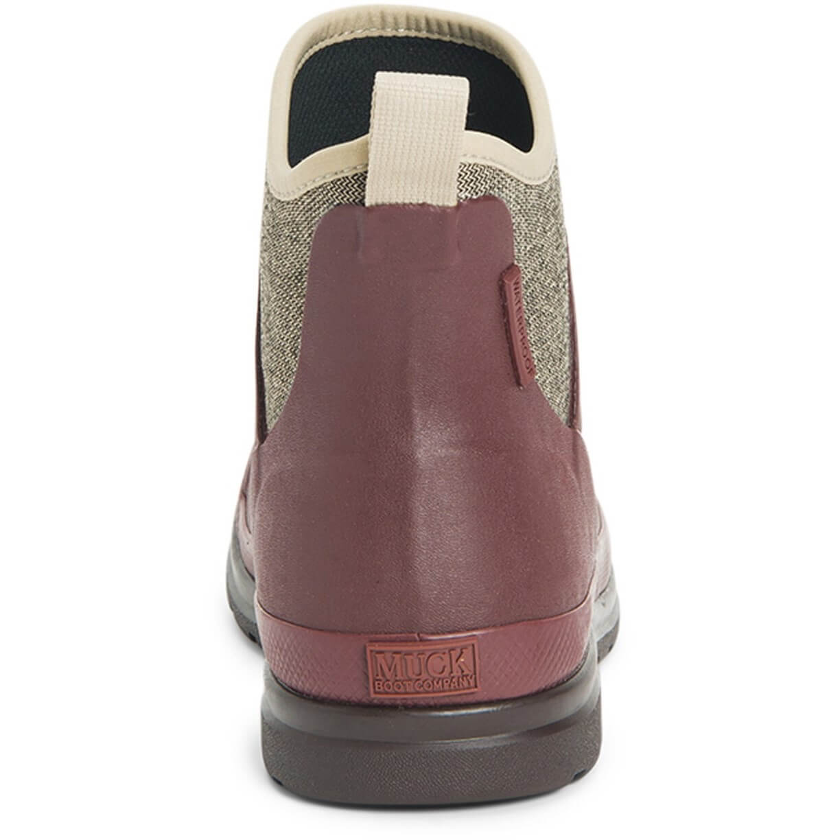 Muck Boots Originals Ankle Wellies Rum Raisin/Tweed Herringbone 2#colour_rum-raisin-tweed-herringbone