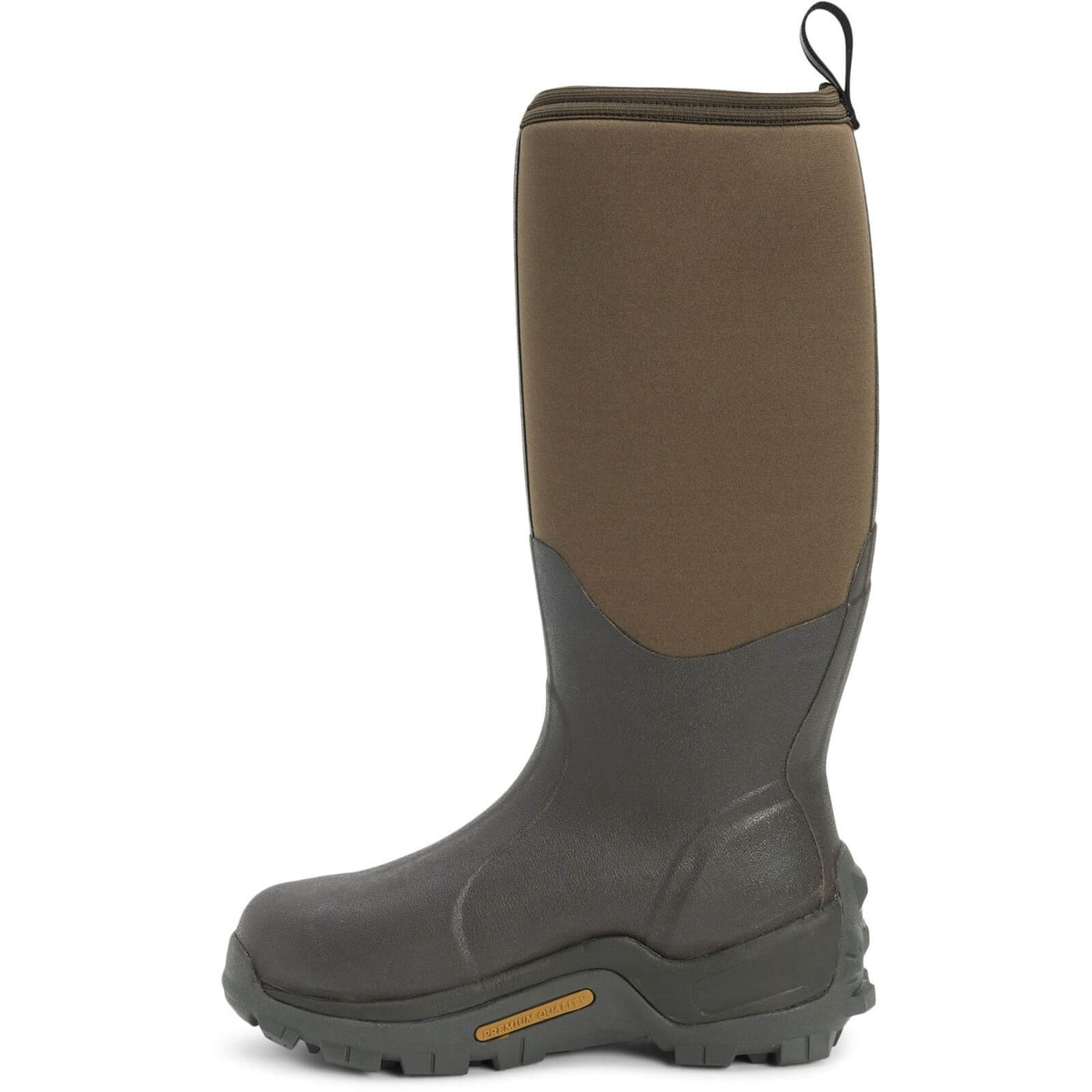 Muck Boots Wetland Hi Patterned Wellington Boots Bark 7#colour_bark