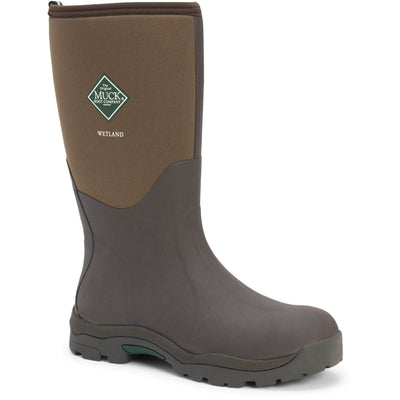Muck Boots Wetlands Womens Outdoor Sporting Boots Bark 1#colour_bark