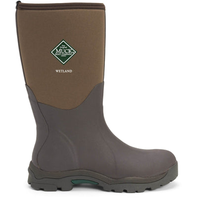 Muck Boots Wetlands Womens Outdoor Sporting Boots Bark 5#colour_bark