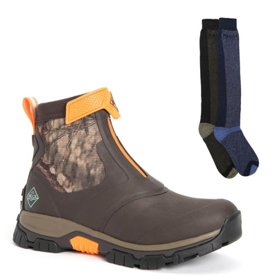 Muck Boots Apex Special Offer Pack - Mid Zip Wellies + 2 Pairs Welly Socks