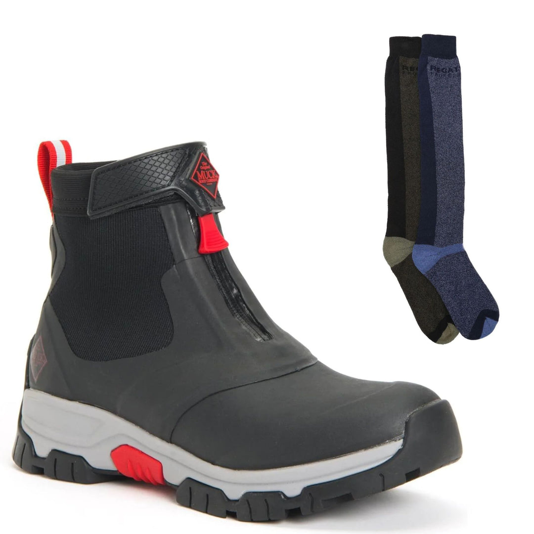 Muck Boots Apex Special Offer Pack - Mid Zip Wellies + 2 Pairs Welly Socks