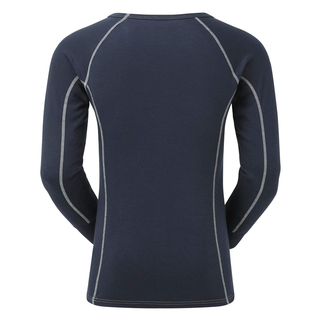 PULSAR BZ1501 Blizzard Mens Thermal Base Layer Shirt Navy Back.jpg #colour_navy