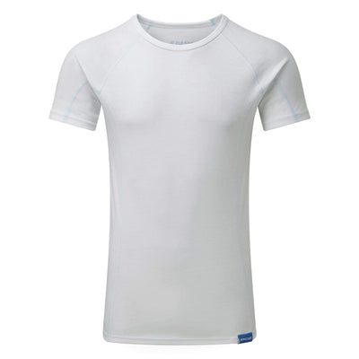PULSAR BZ1502 Blizzard Short Sleeve Base Layer Shirt White Front.jpg #colour_white