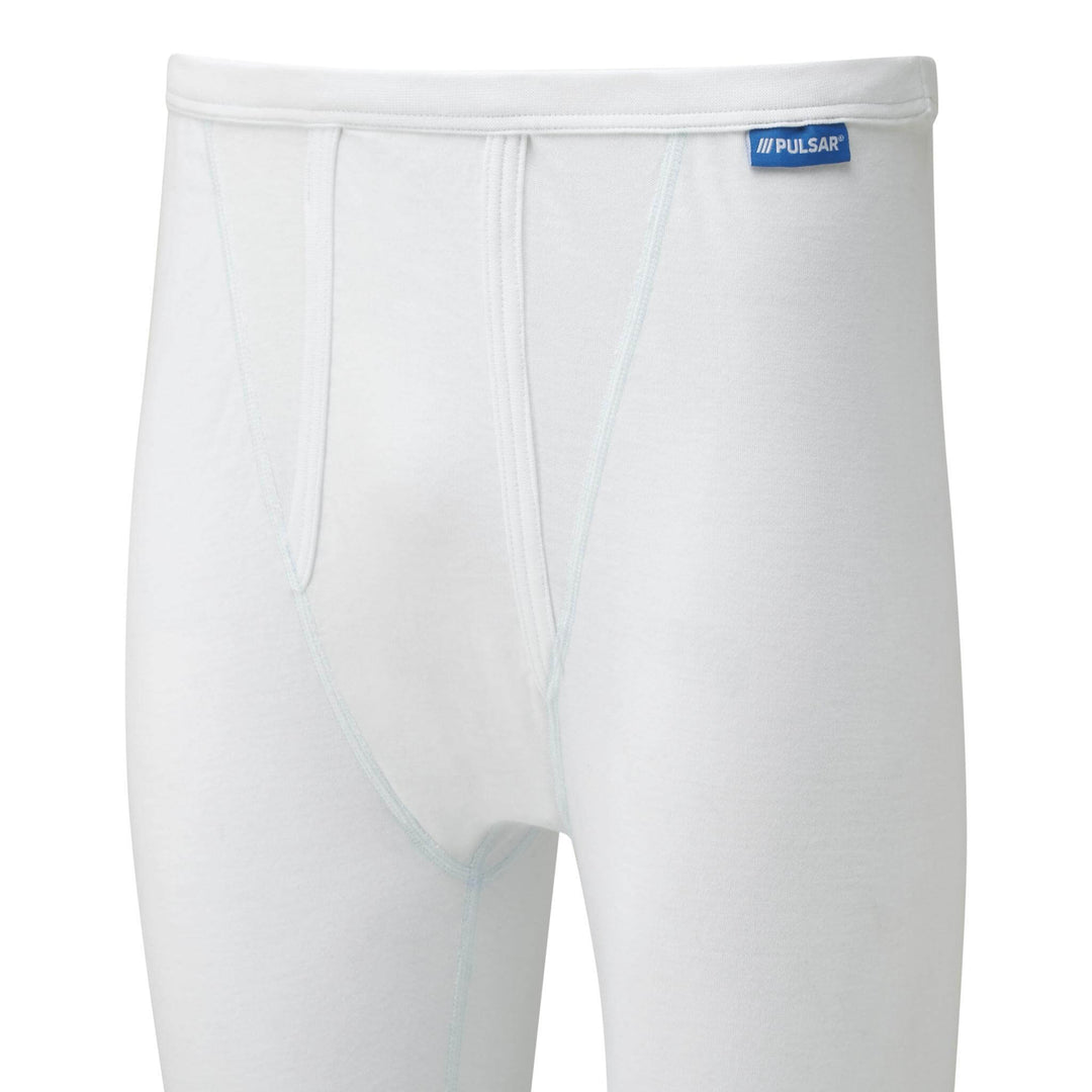 PULSAR BZ1503 Mens Blizzard Base Layer Pants White Detail.jpg #colour_white