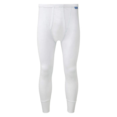 PULSAR BZ1503 Mens Blizzard Base Layer Pants White Front.jpg #colour_white