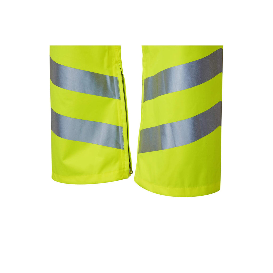 PULSAR EVO101 Evolution Hi Vis Waterproof Over Trousers Yellow Detail1.jpg #colour_yellow