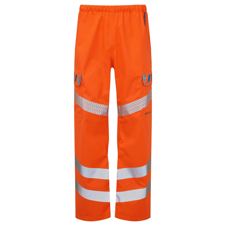 PULSAR EVO251 Evolution Hi Vis Waterproof Rail Spec Over Trousers Orange Front.jpg #colour_orange