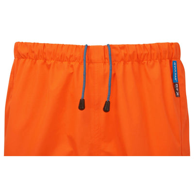 PULSAR EVO251 Evolution Hi Vis Waterproof Rail Spec Over Trousers Orange Waistband Detail.jpg #colour_orange