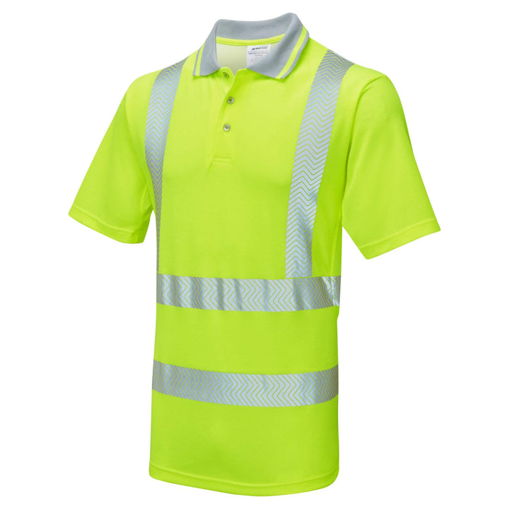 PULSAR LFE900 LIFE Mens Sustainable Polo Shirt Yellow Angle  #colour_yellow