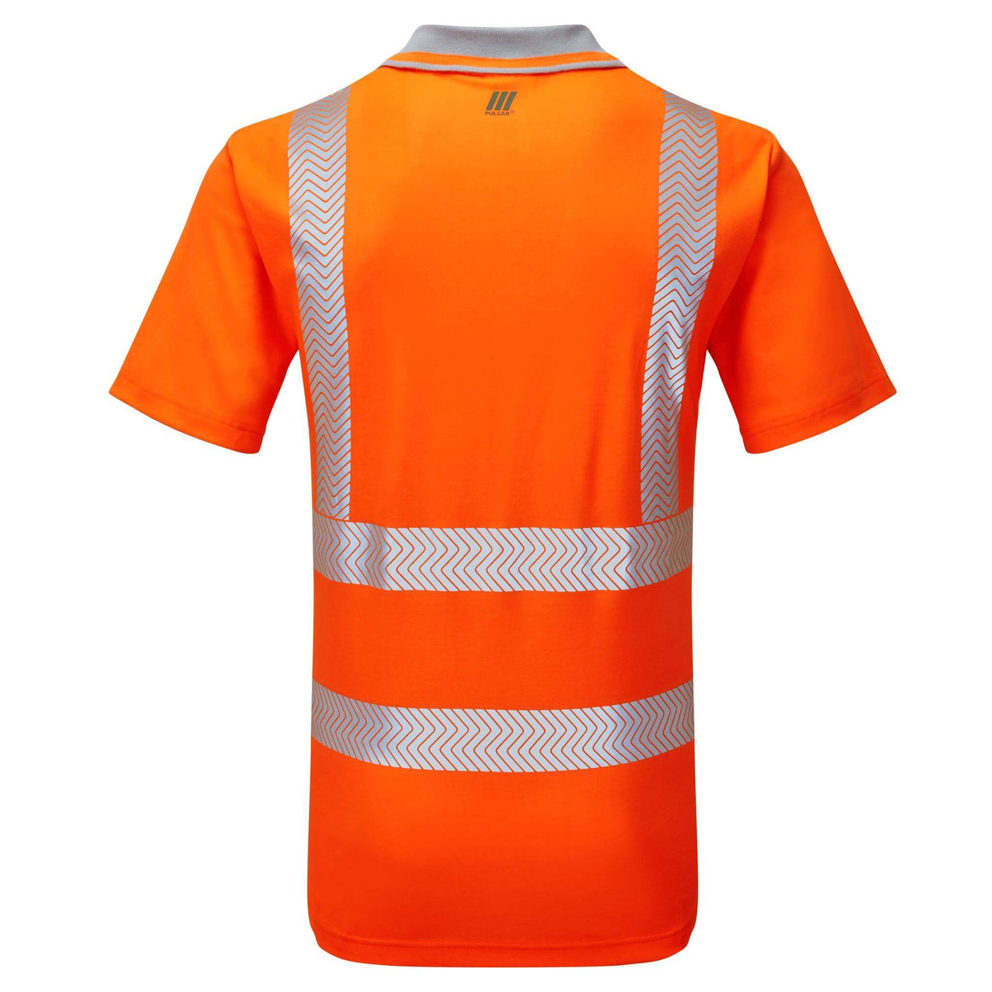 PULSAR LFE901 LIFE Mens Sustainable Polo Shirt Orange Back  #colour_orange