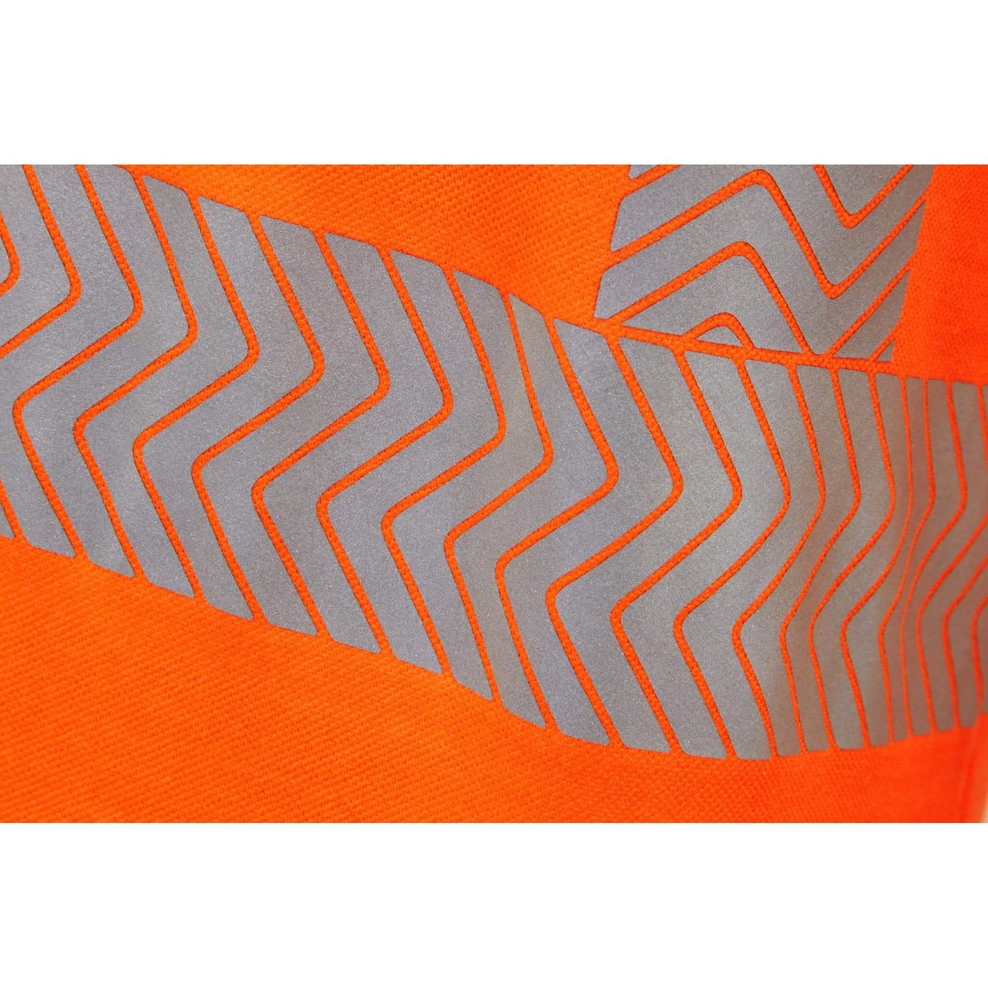 PULSAR LFE904 LIFE Mens Sustainable Long Sleeve Polo Shirt Orange Detail Reflective Tape  #colour_orange