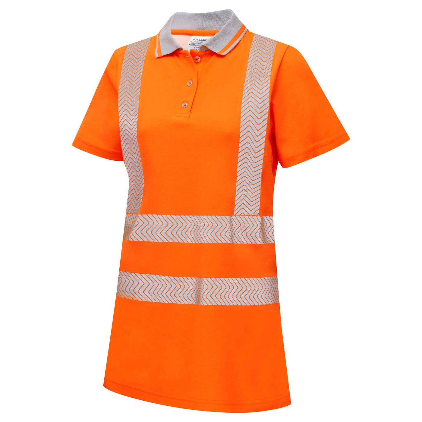 PULSAR LFE951 LIFE Ladies Sustainable Polo Shirt Orange Angle  #colour_orange