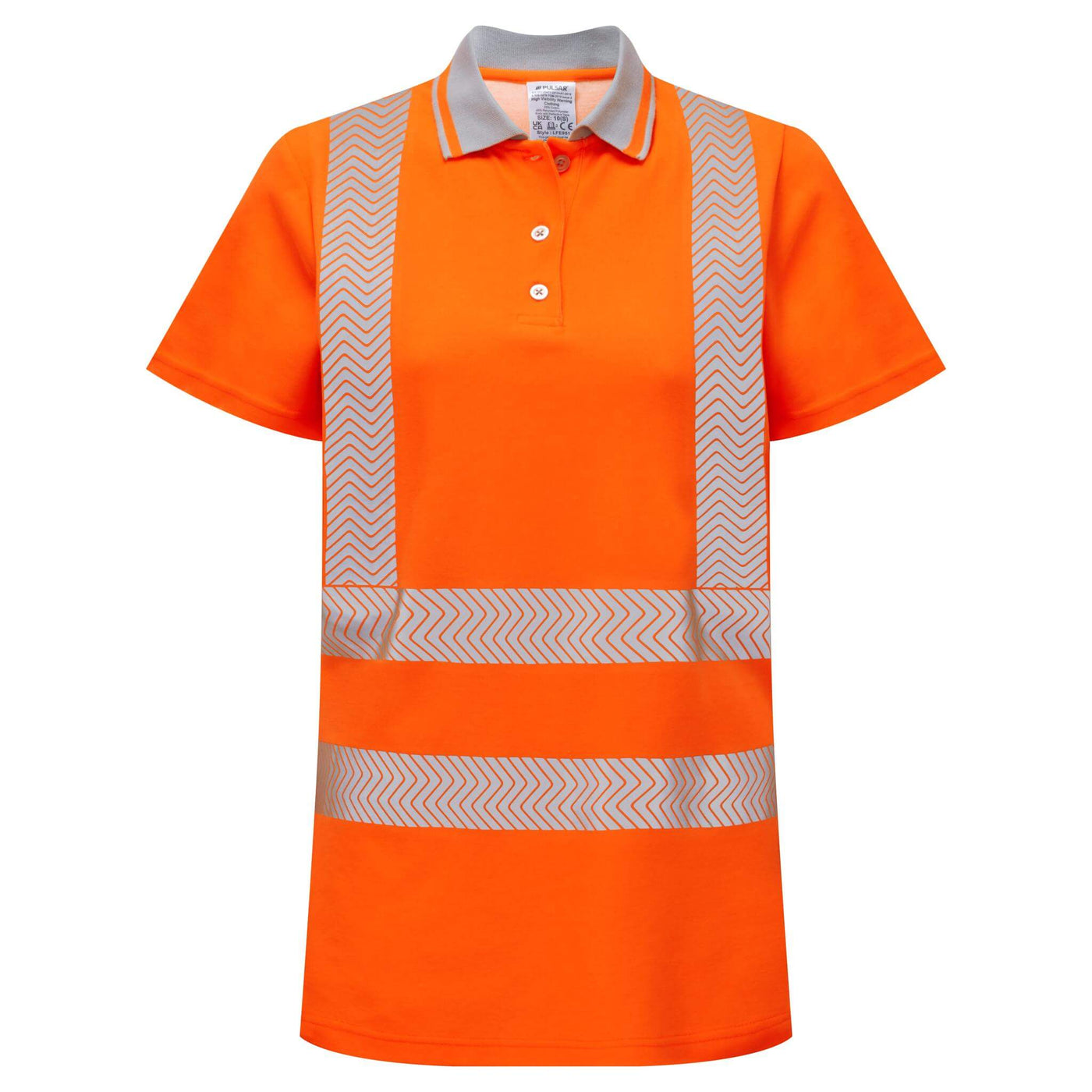 PULSAR LFE951 LIFE Ladies Sustainable Polo Shirt Orange Front  #colour_orange