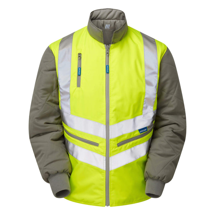 PULSAR P422 Hi Vis Interactive Body Warmer Yellow Front.jpg #colour_yellow