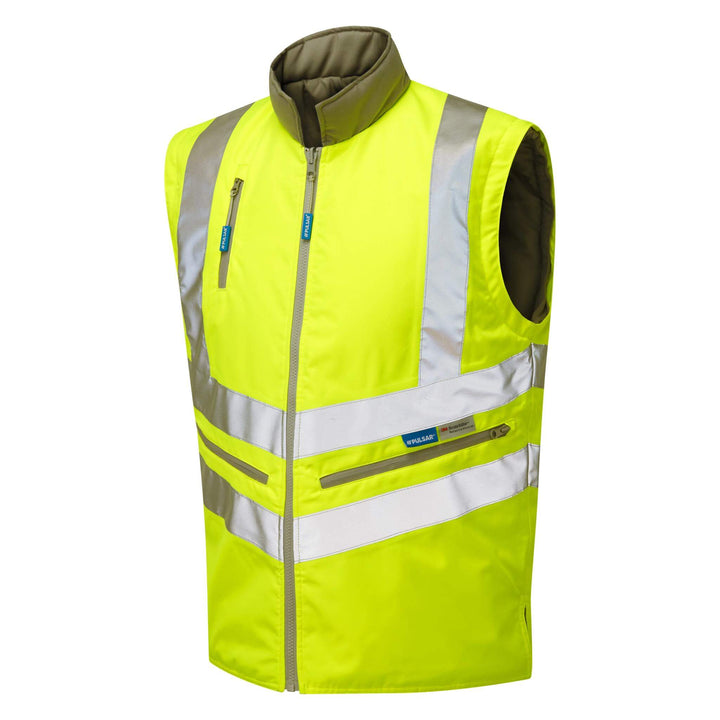 PULSAR P422 Hi Vis Interactive Body Warmer Yellow No Sleeve Angle.jpg #colour_yellow