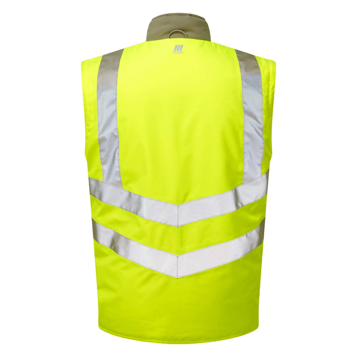 PULSAR P422 Hi Vis Interactive Body Warmer Yellow No Sleeve Back.jpg #colour_yellow