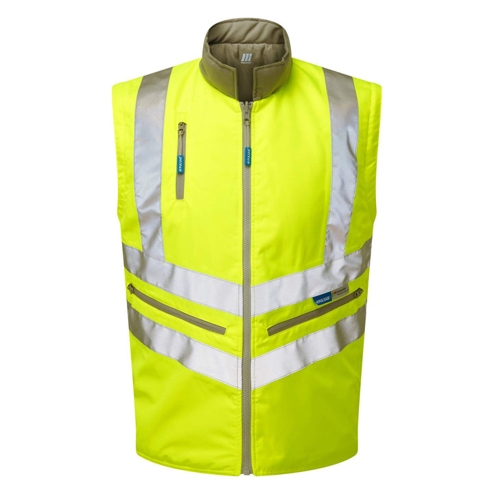 PULSAR P422 Hi Vis Interactive Body Warmer Yellow No Sleeve Front.jpg #colour_yellow