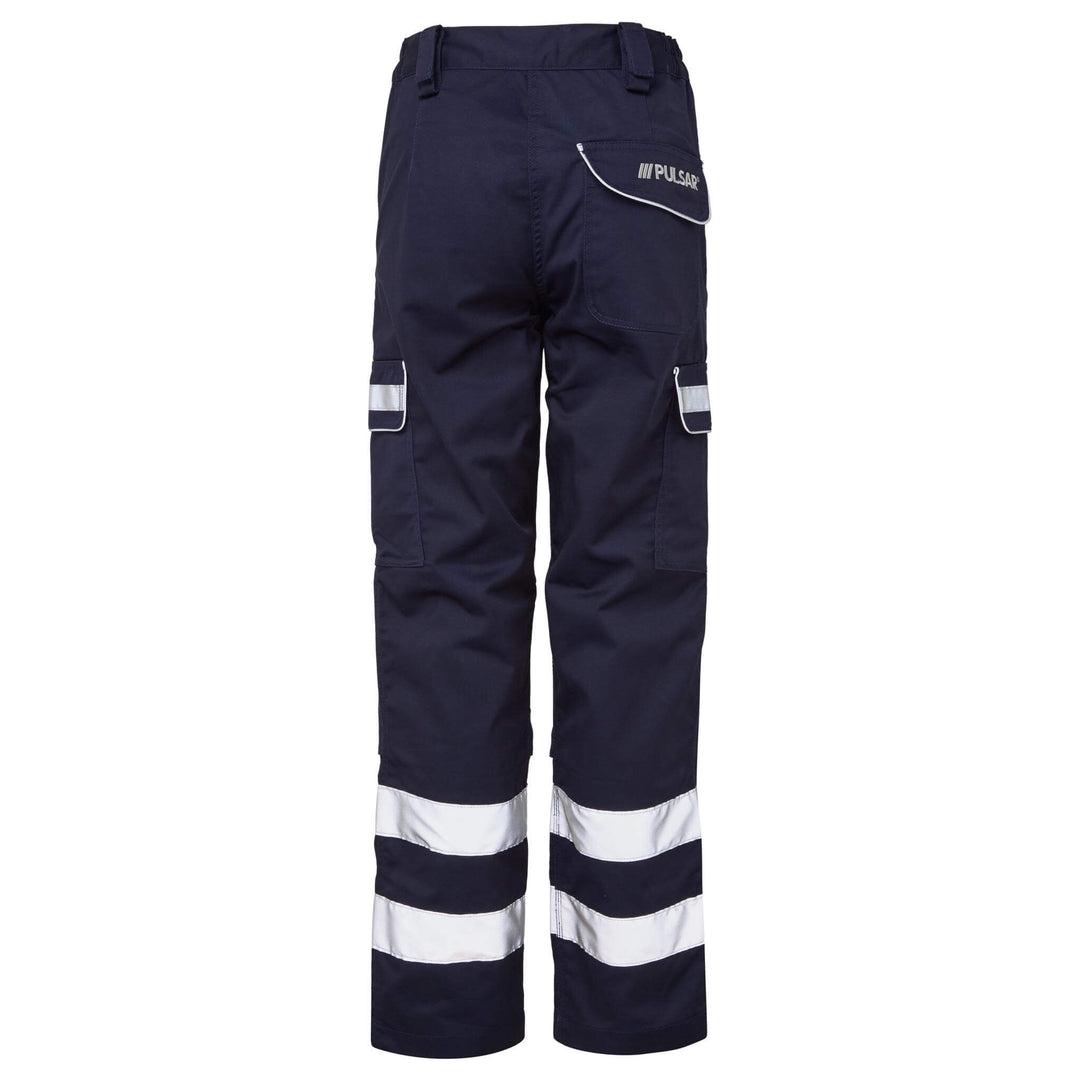 PULSAR P513LDS Ladies Knee Pad Combat Trousers Navy Back.jpg #colour_navy