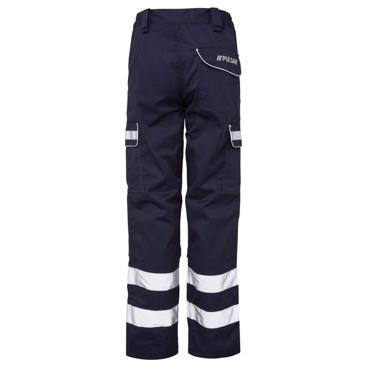 PULSAR P513LDS Ladies Knee Pad Combat Trousers Navy Back.jpg #colour_navy